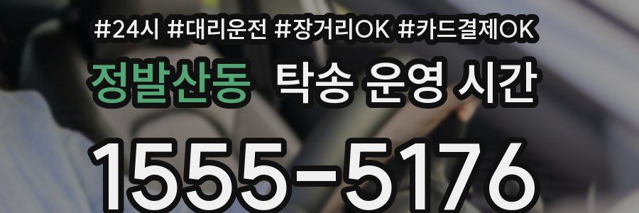 정발산동 탁송 운영 시간