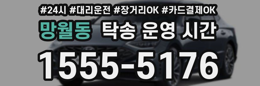 망월동 탁송 운영 시간