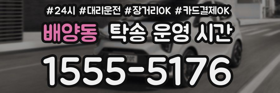 배양동 탁송 운영 시간