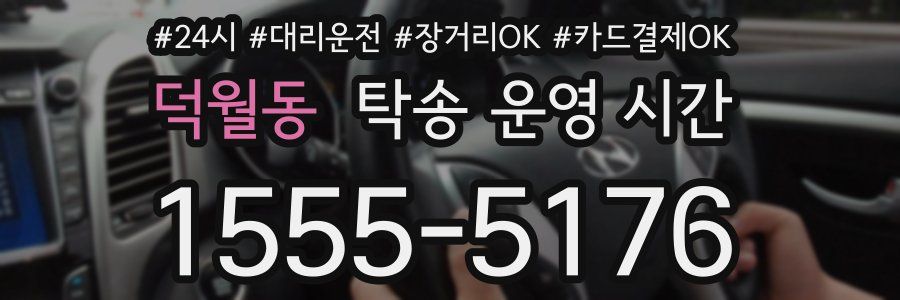 덕월동 탁송 운영 시간