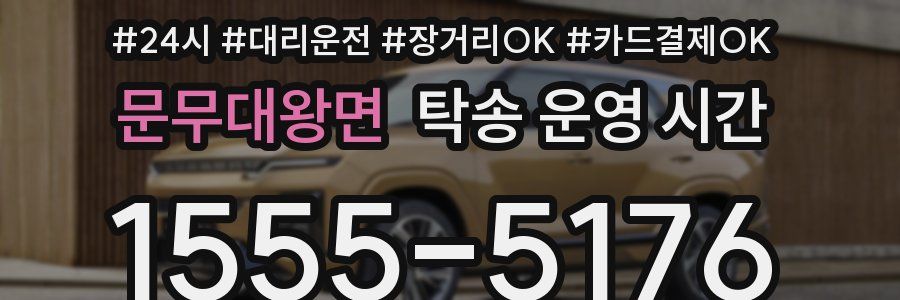 문무대왕면 탁송 운영 시간