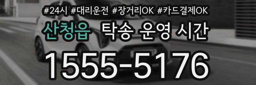 산청읍 탁송 운영 시간