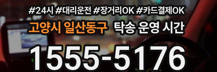 고양시 일산동구 탁송 운영 시간