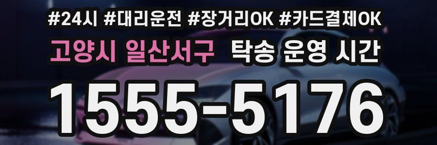 고양시 일산서구 탁송 운영 시간