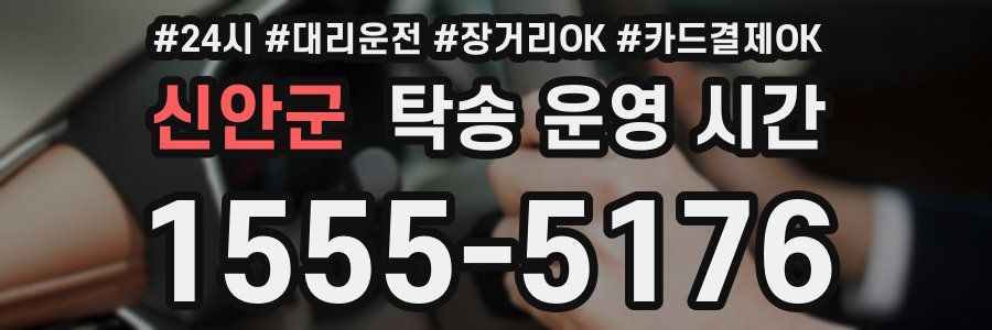 신안군 탁송 운영 시간