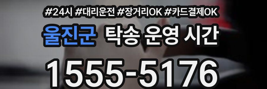 울진군 탁송 운영 시간