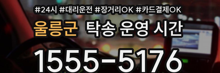 울릉군 탁송 운영 시간