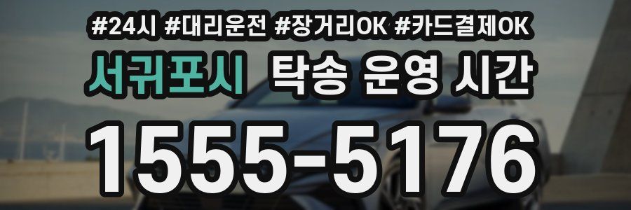서귀포시 탁송 운영 시간