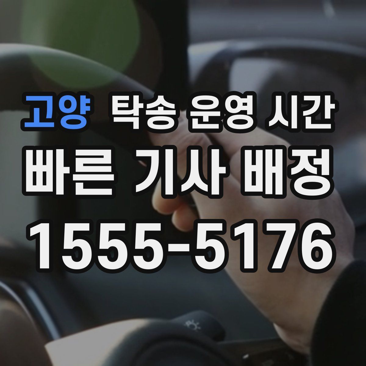 고양 탁송 운영 시간
