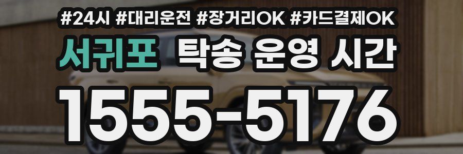 서귀포 탁송 운영 시간