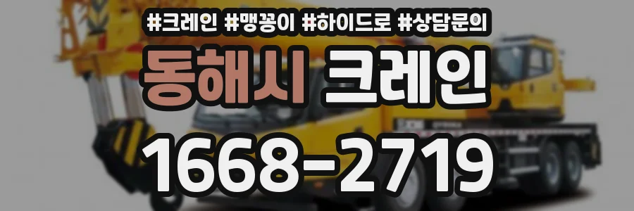 동해시 크레인