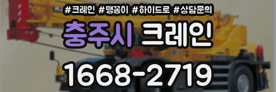 충주시 크레인