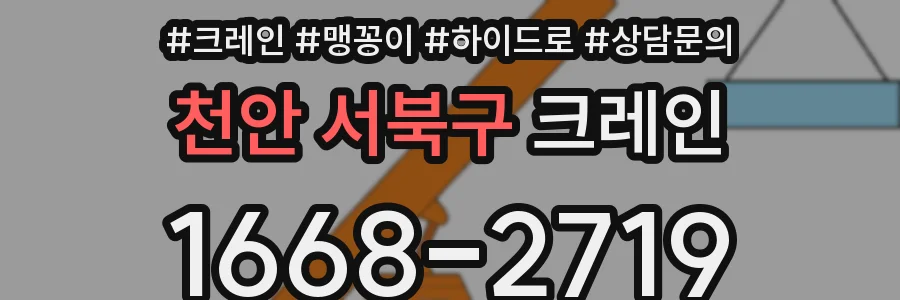 천안 서북구 크레인