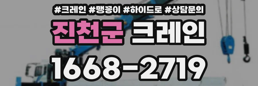 진천군 크레인