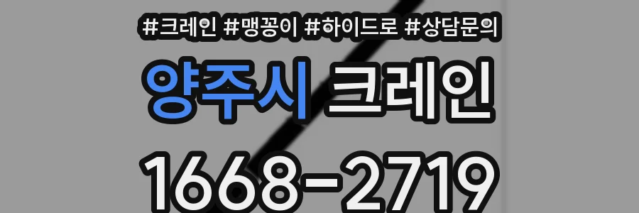 양주시 크레인