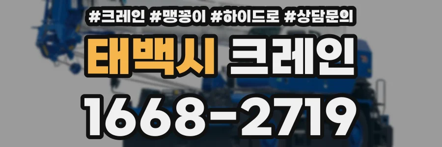 태백시 크레인