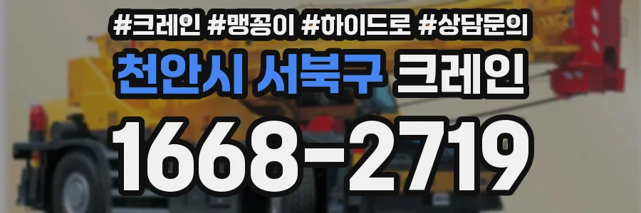 천안시 서북구 크레인
