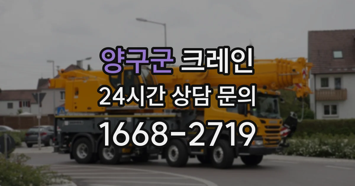 양구군 크레인