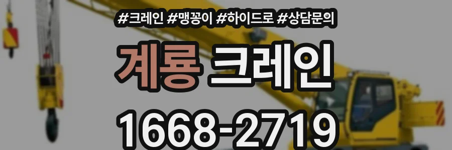 계룡 크레인