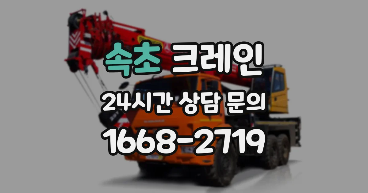 속초 크레인