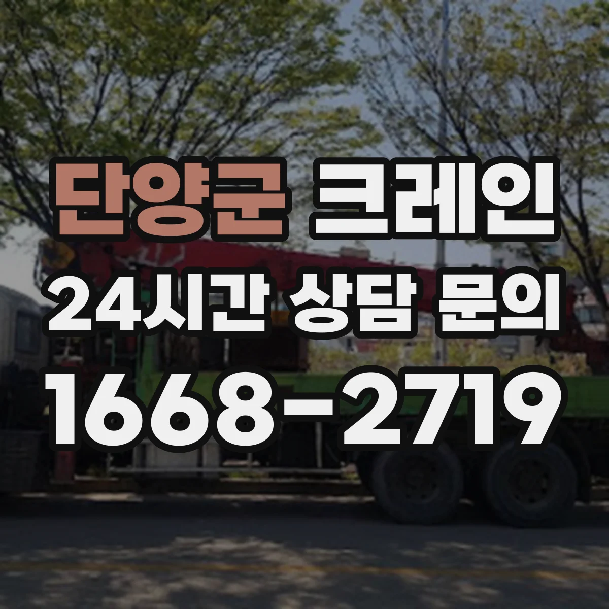단양군 크레인