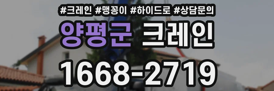 양평군 크레인