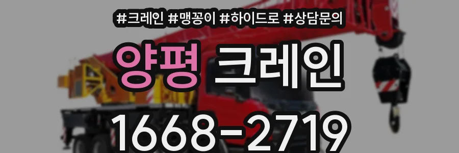 양평 크레인