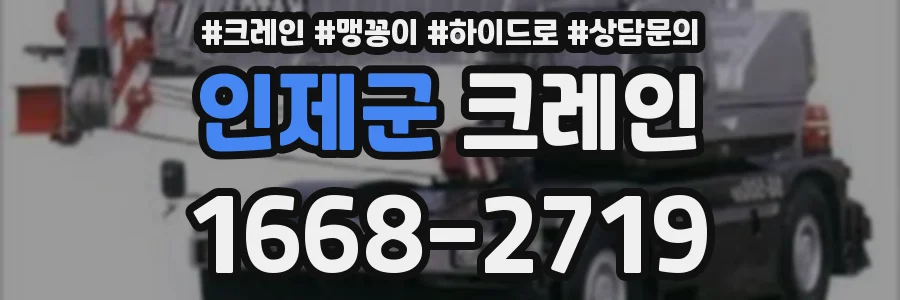 인제군 크레인