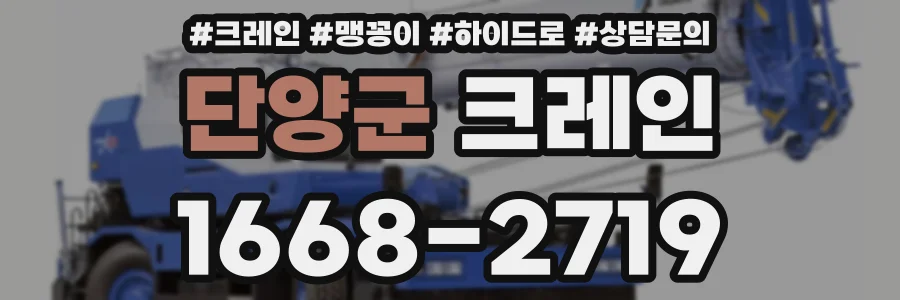 단양군 크레인