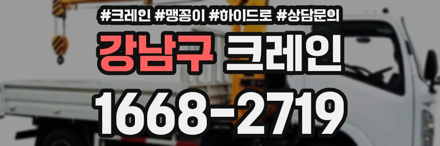 강남구 크레인