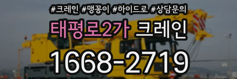 태평로2가 크레인