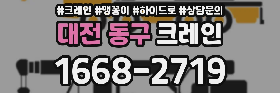 대전 동구 크레인
