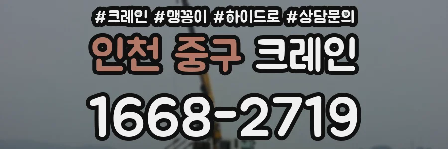인천 중구 크레인