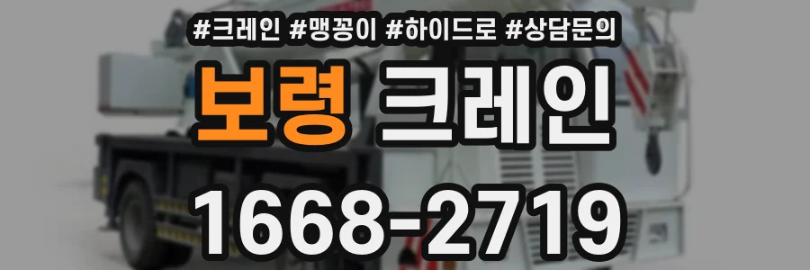 보령 크레인