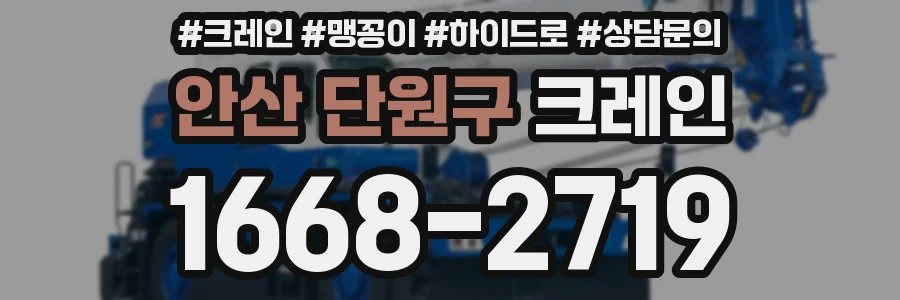 안산 단원구 크레인