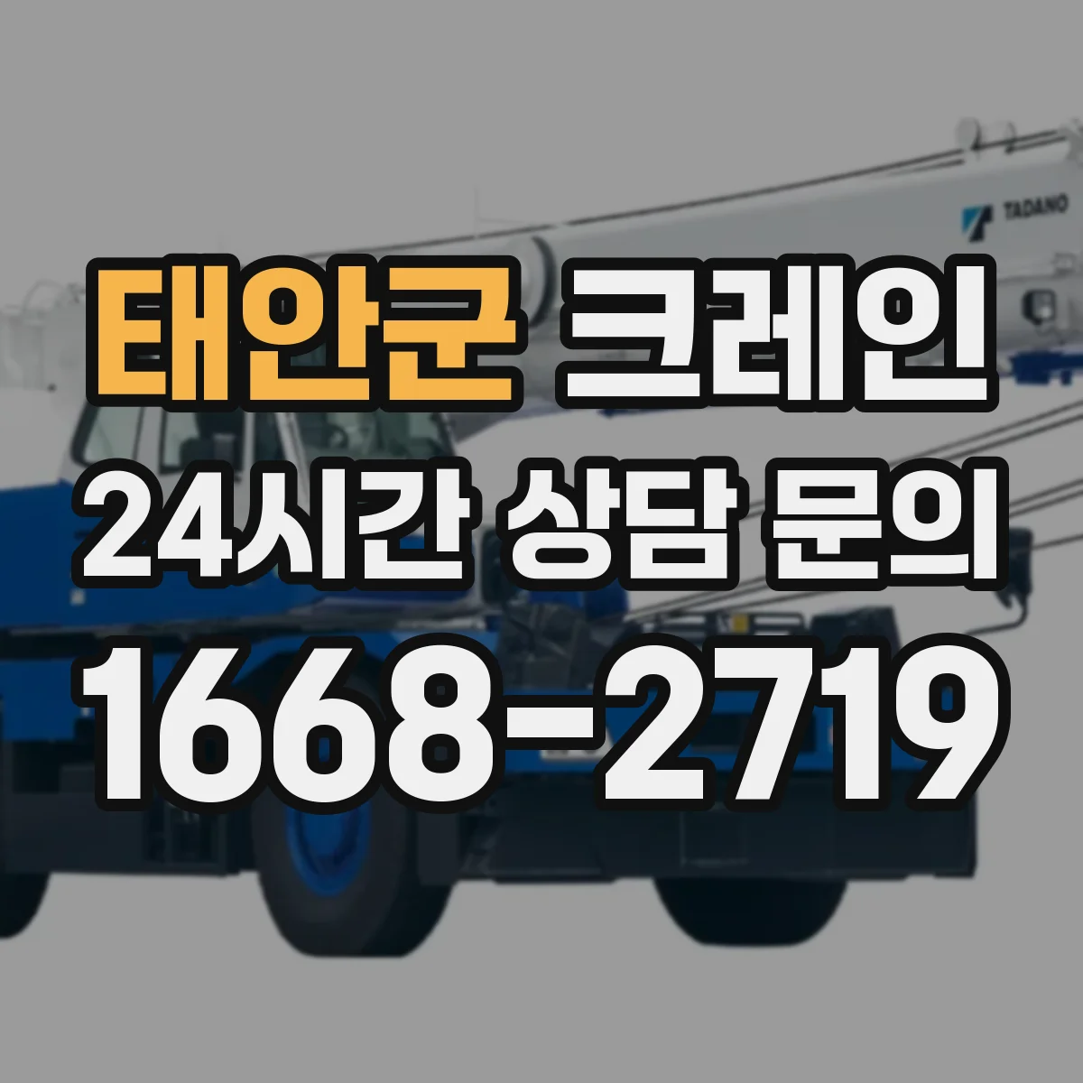 태안군 크레인