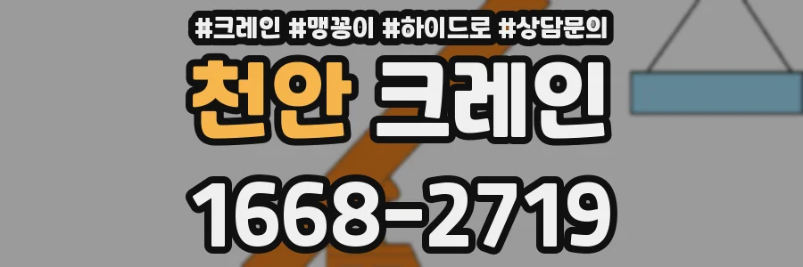 천안 크레인