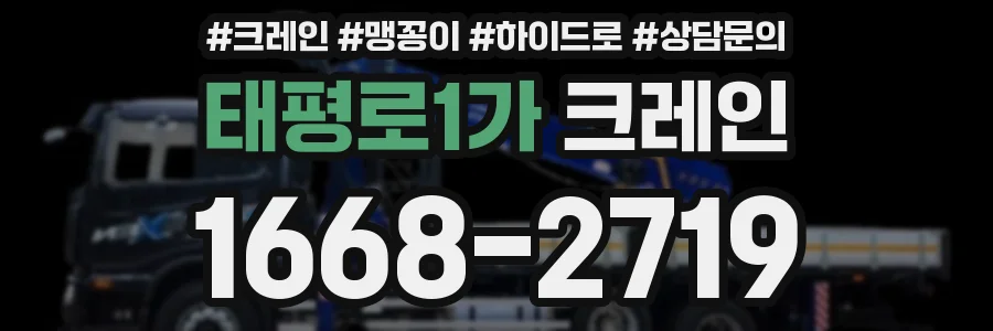 태평로1가 크레인