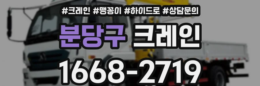 분당구 크레인