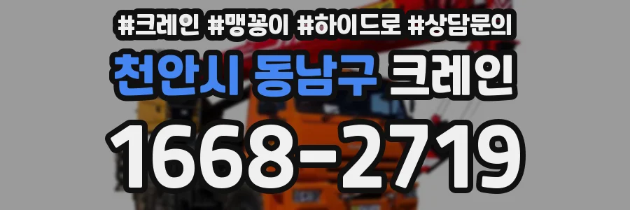 천안시 동남구 크레인