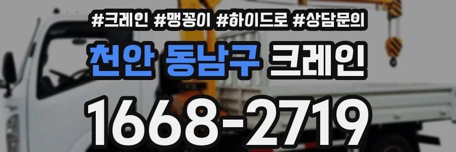 천안 동남구 크레인