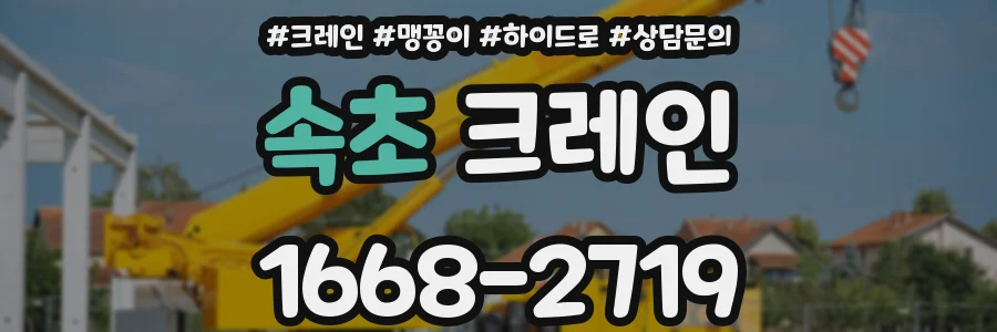 속초 크레인