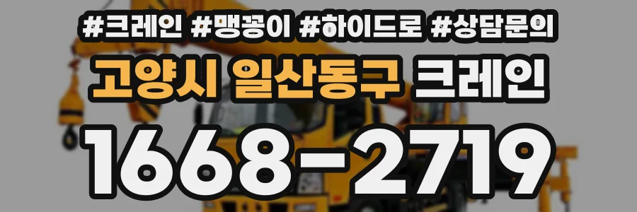 고양시 일산동구 크레인