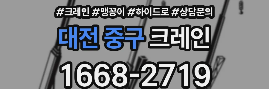 대전 중구 크레인
