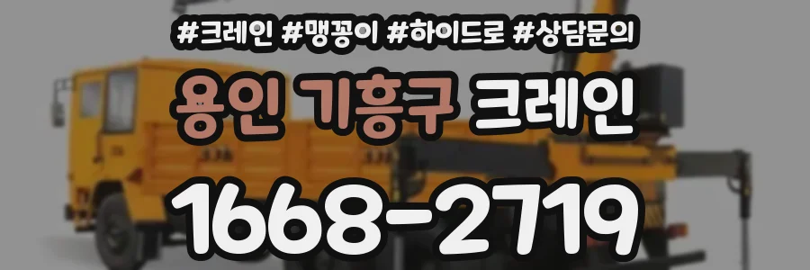 용인 기흥구 크레인