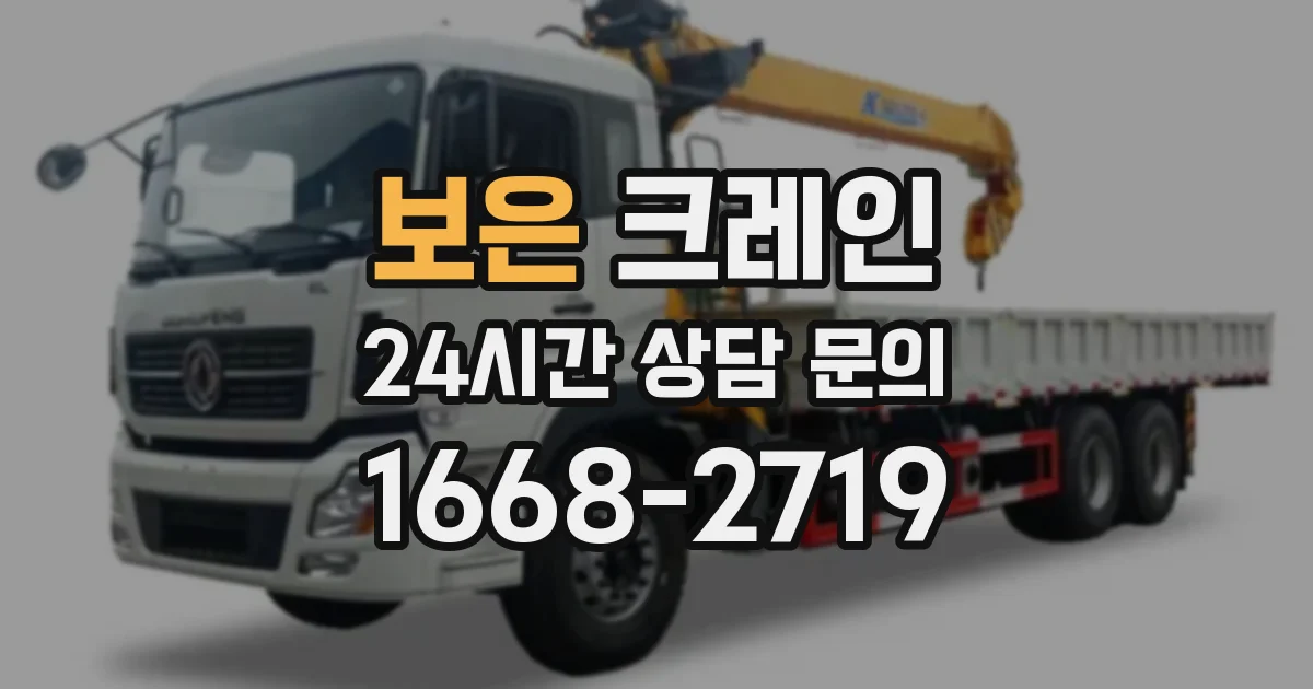보은 크레인