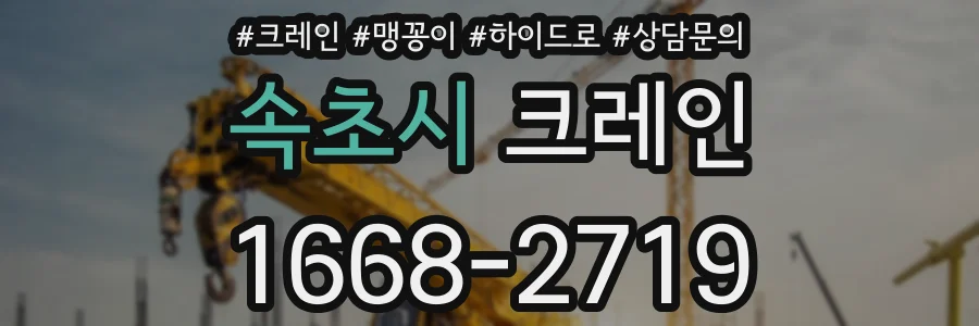 속초시 크레인