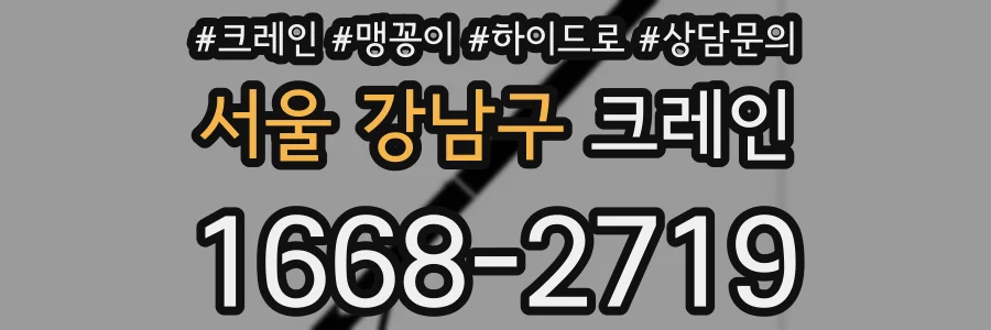 서울 강남구 크레인
