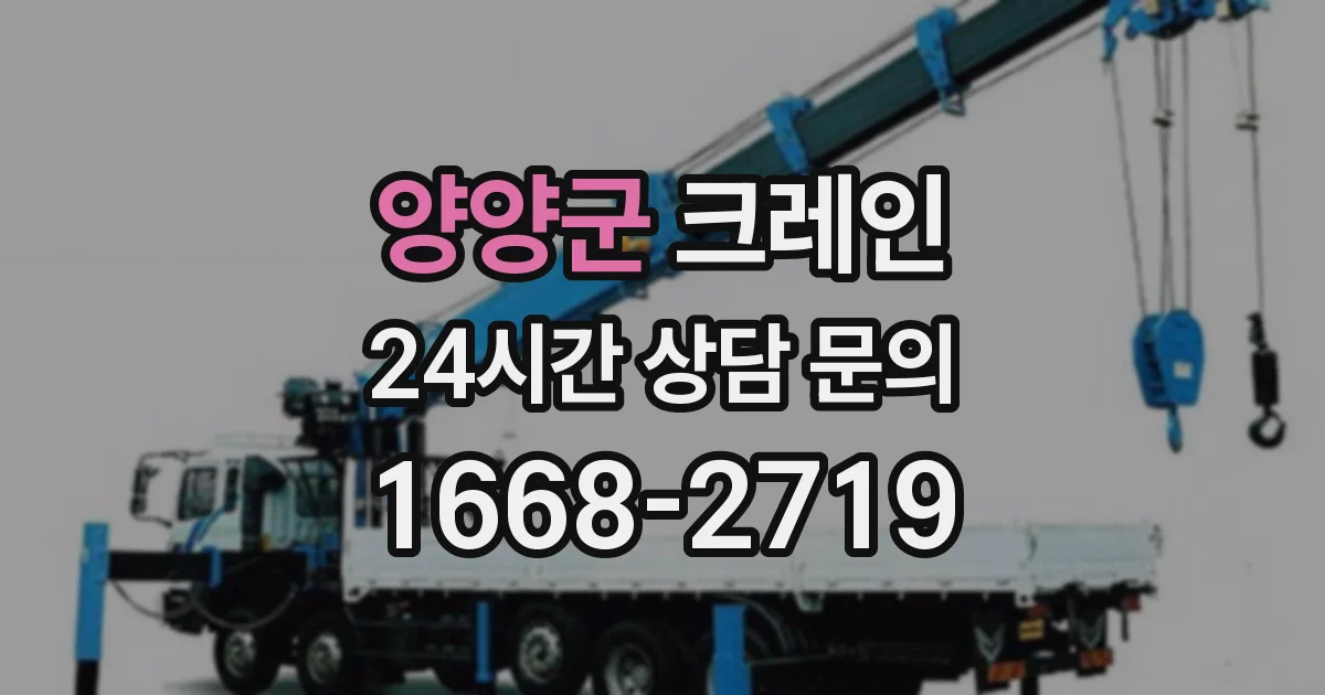 양양군 크레인