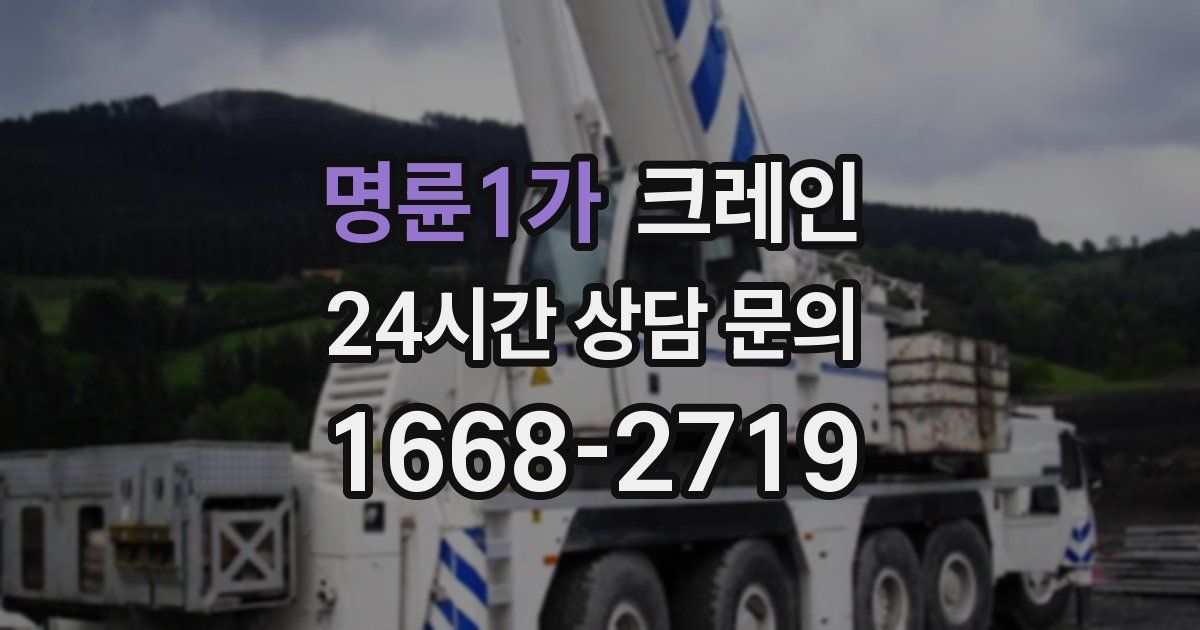 명륜1가 크레인